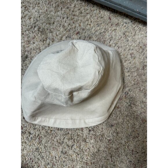 Cappelli Straworld Beige Linen Blend Bucket Hat One Size Lightweight Casual - Picture 2 of 6